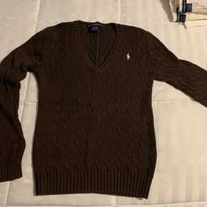 Large, Brown, Ralph Lauren sweater